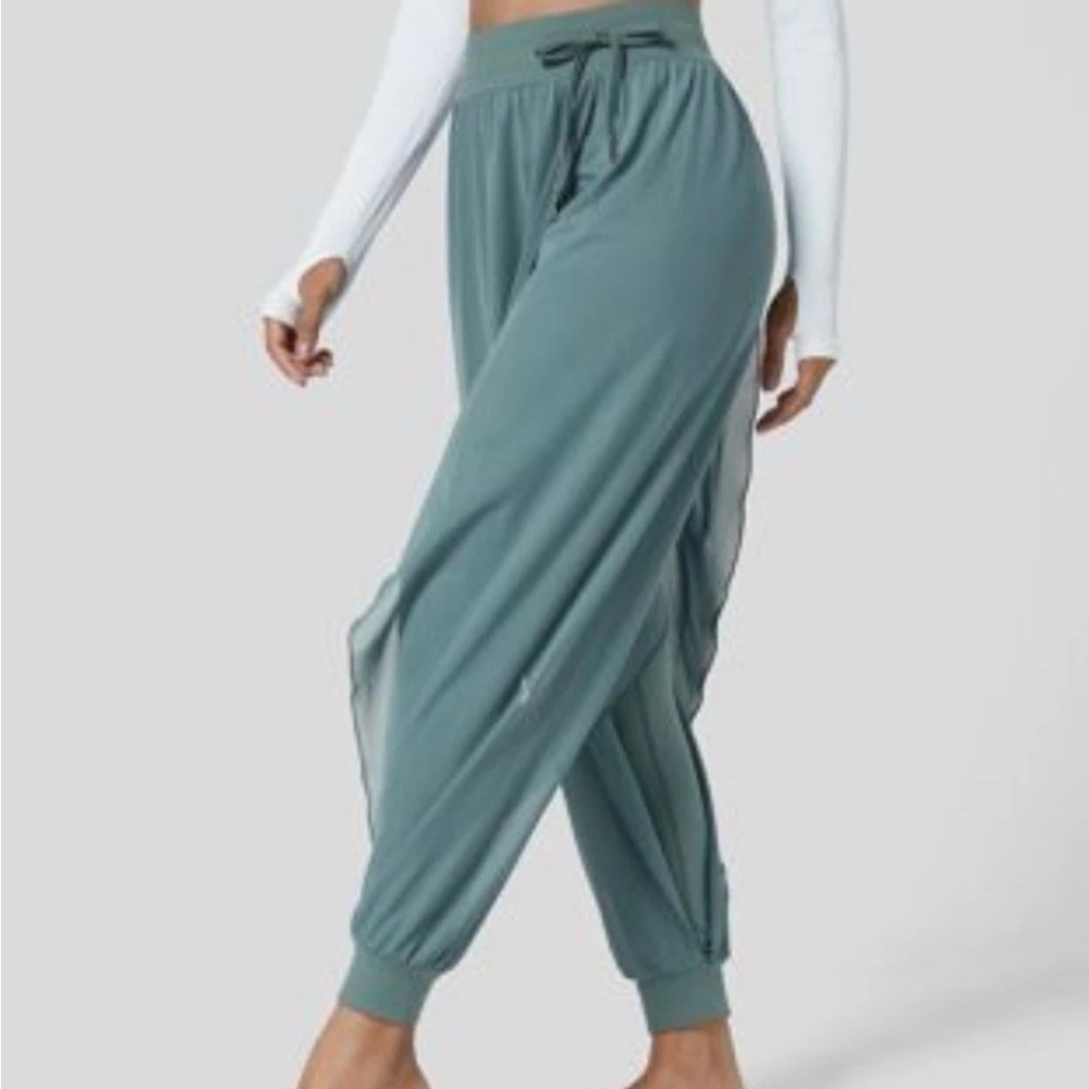HALARA Teal Harem Style Jogger Pants